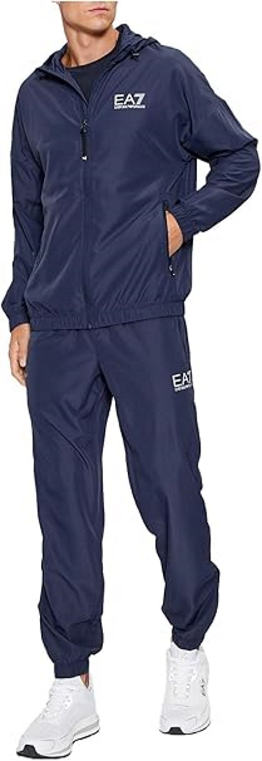 EA7  tuta zip lunga in tessuto tecnico