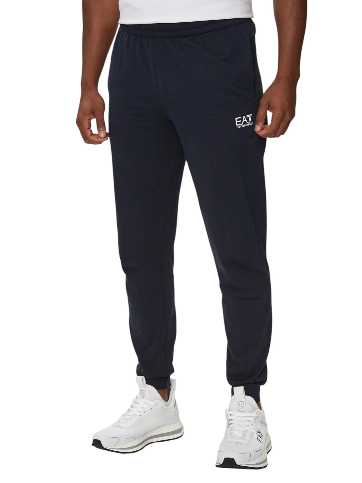 EA7 Tuta zip lungz  in puro cotone