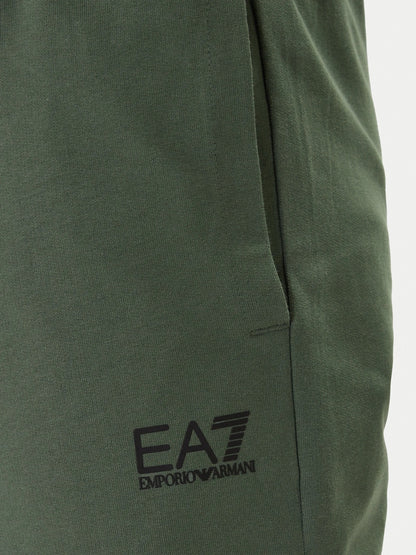 EA7 Tuta zip lungz  in puro cotone