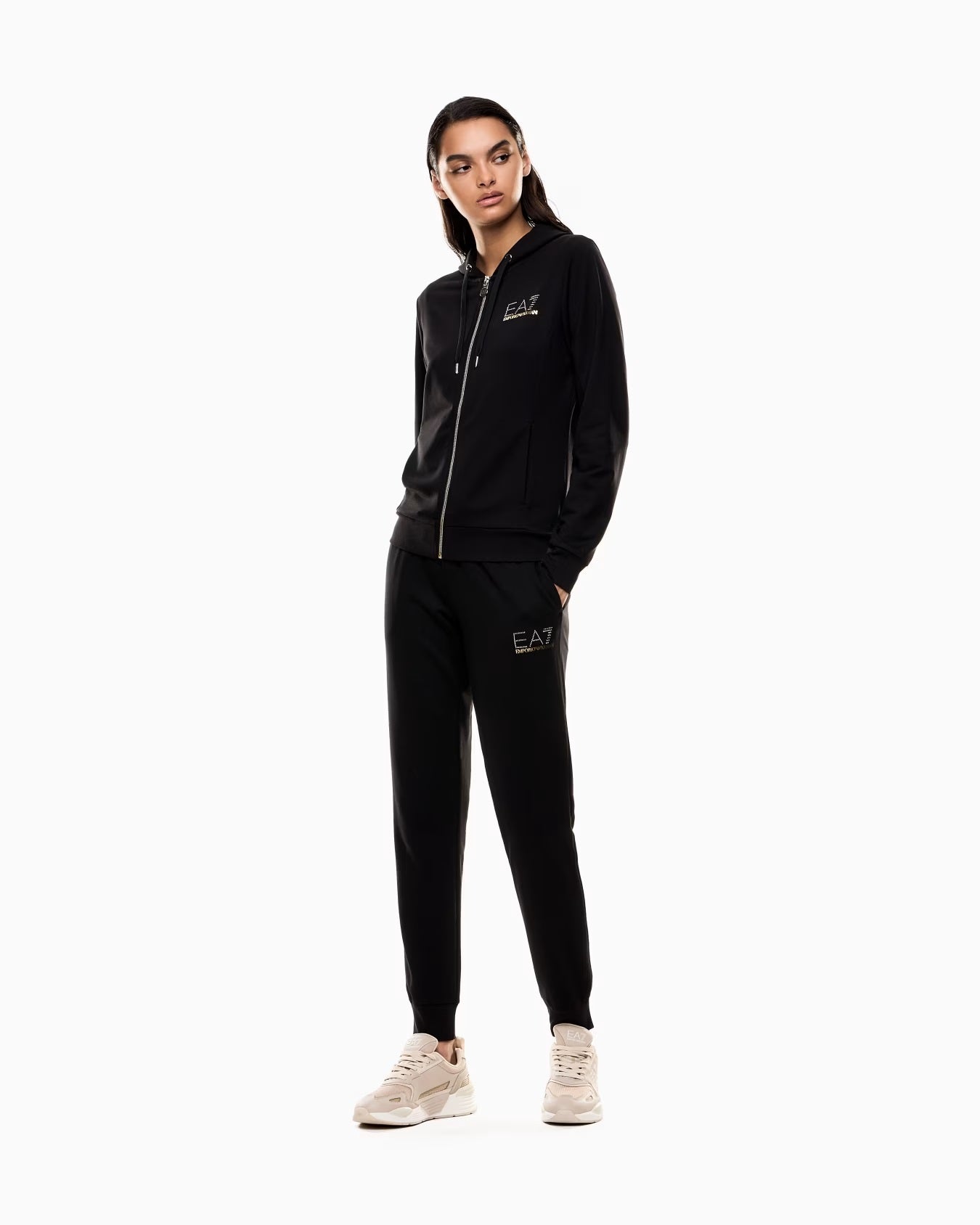 EA7 Tuta Evolution in jersey di misto viscosa stretch