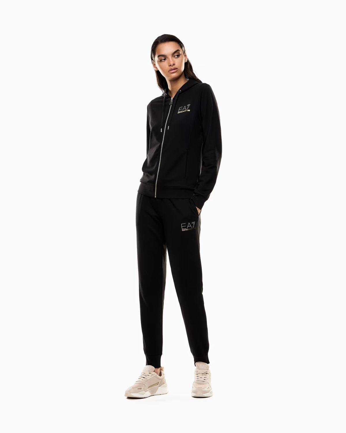 EA7 Tuta Evolution in jersey di misto viscosa stretch