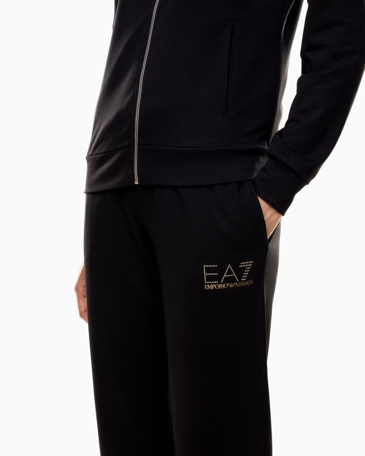 EA7 Tuta Evolution in jersey di misto viscosa stretch