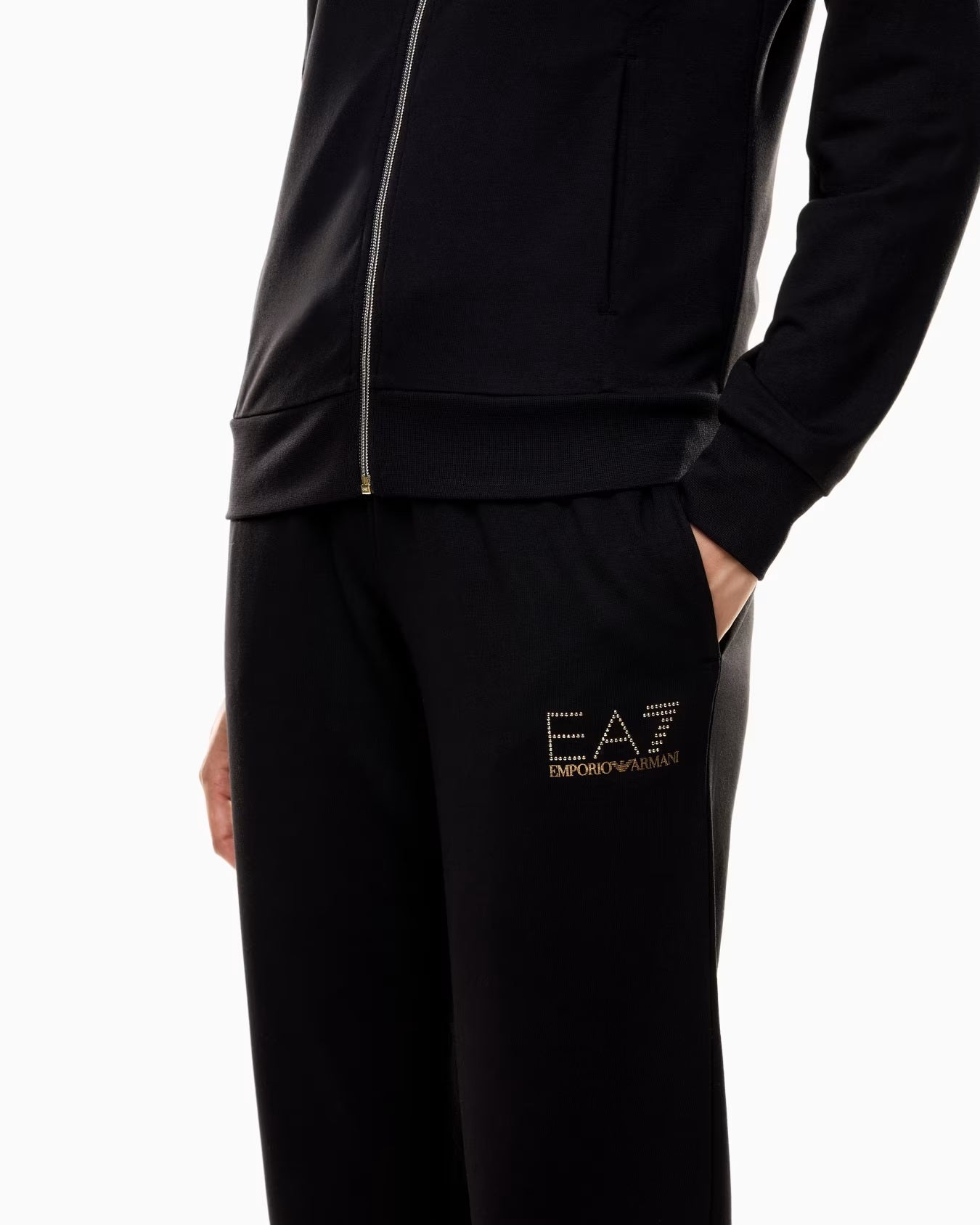EA7 Tuta Evolution in jersey di misto viscosa stretch
