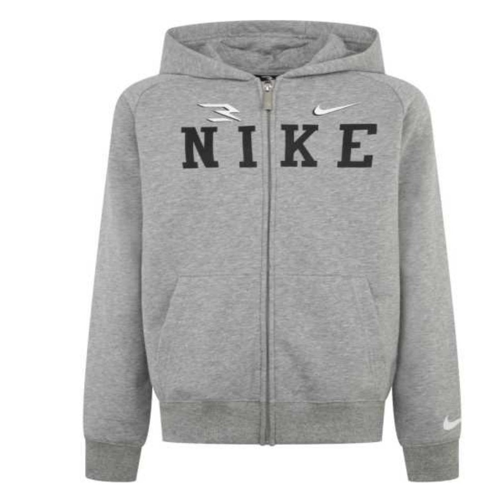Nike felpa zip lunga cappuccio collegiate full zip