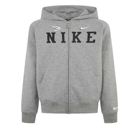 Nike felpa zip lunga cappuccio collegiate full zip