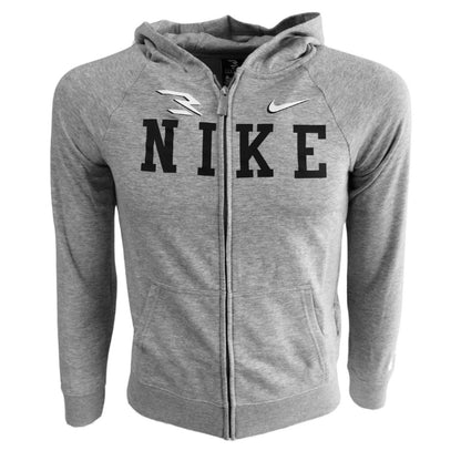 Nike felpa zip lunga cappuccio collegiate full zip