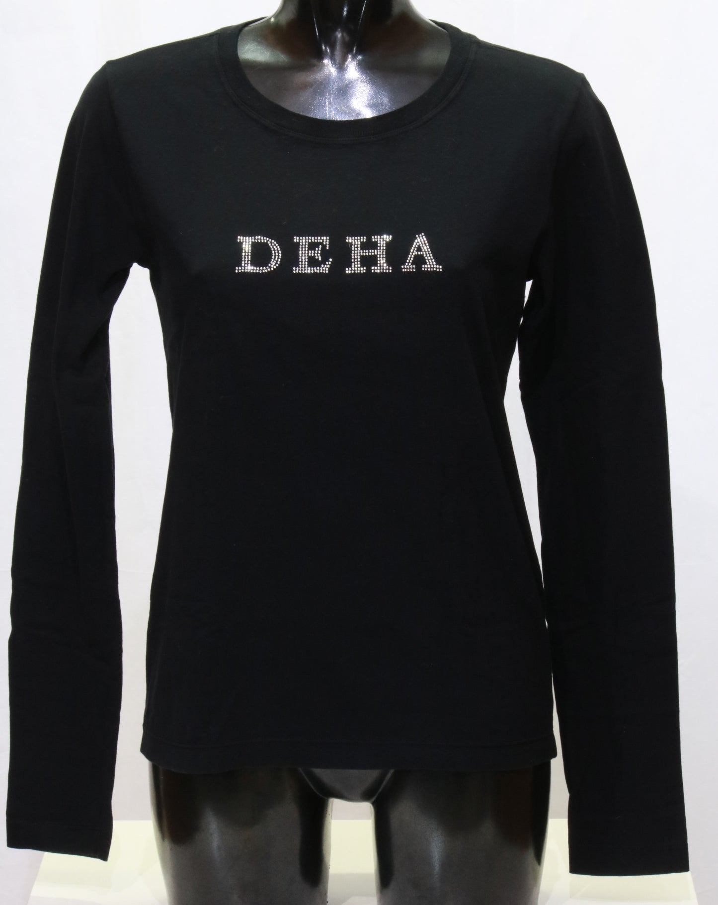 T-shirt manica lunga con scritta Deha