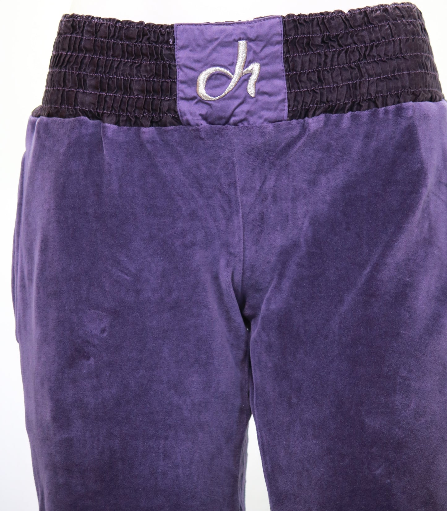 Pantalone ciniglia con fascia in vita e molla infondo Deha