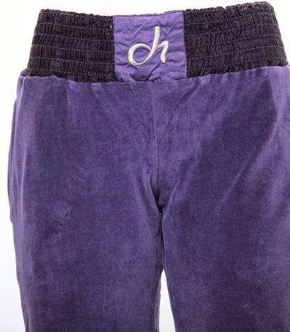 Pantalone ciniglia con fascia in vita e molla infondo Deha
