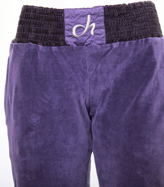 Pantalone ciniglia con fascia in vita e molla infondo Deha