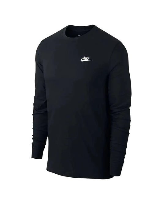 Nike t-shirt manica lunga logho piccolo