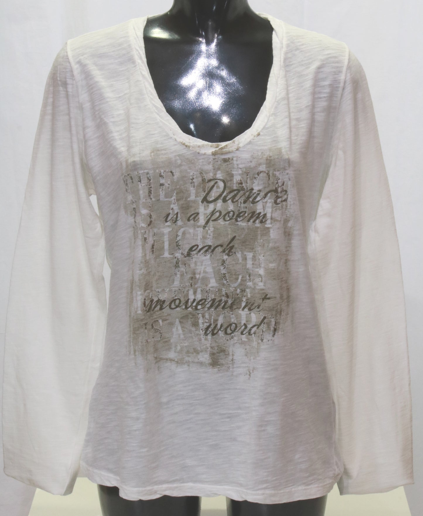 T-shirt manica lunga con stampa Deha