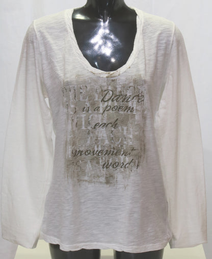 T-shirt manica lunga con stampa Deha