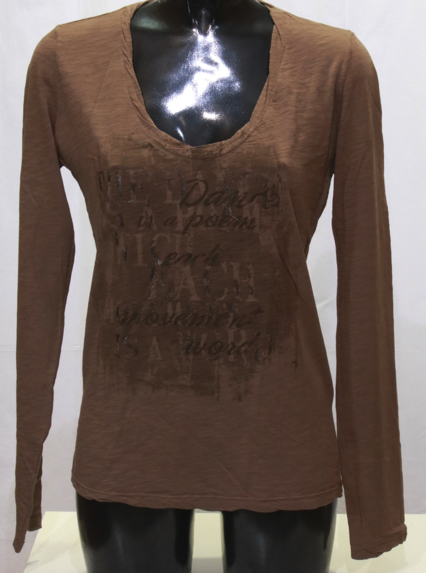 T-shirt manica lunga con stampa Deha