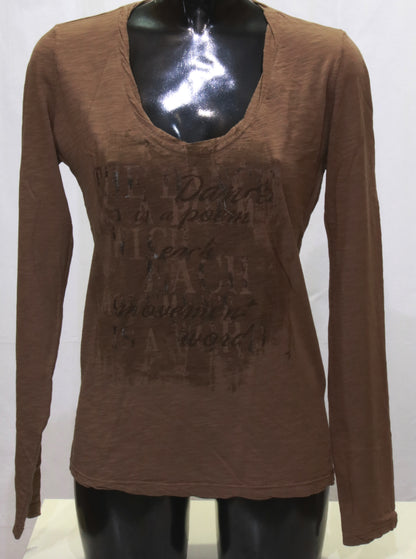 T-shirt manica lunga con stampa Deha