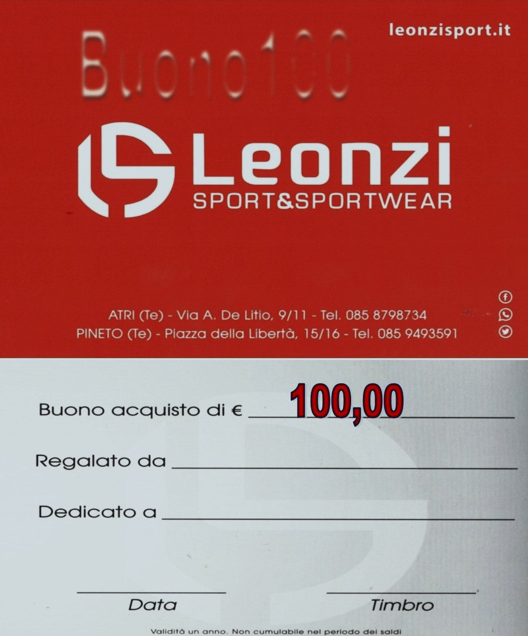 Regala un BUONO100