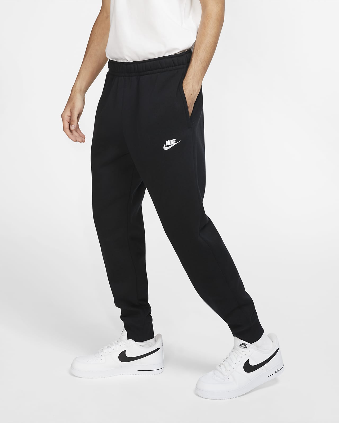 Nike pantalone felpa con polsino m nsw club jggr bb