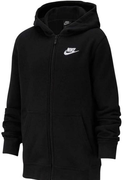 Nike felpa zip lunga cappuccio club
