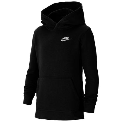 Nike felpa cappuccio b nsw hoodie logo piccolo