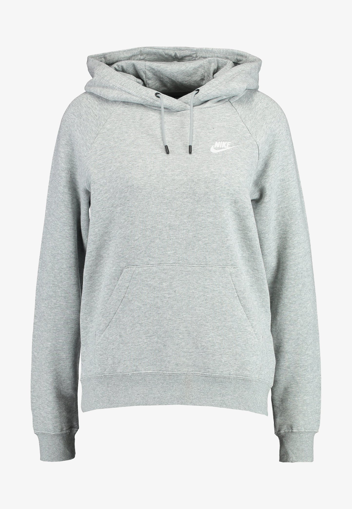 Nike felpa cappuccio w nsw essntl hoodie po flc dk grey