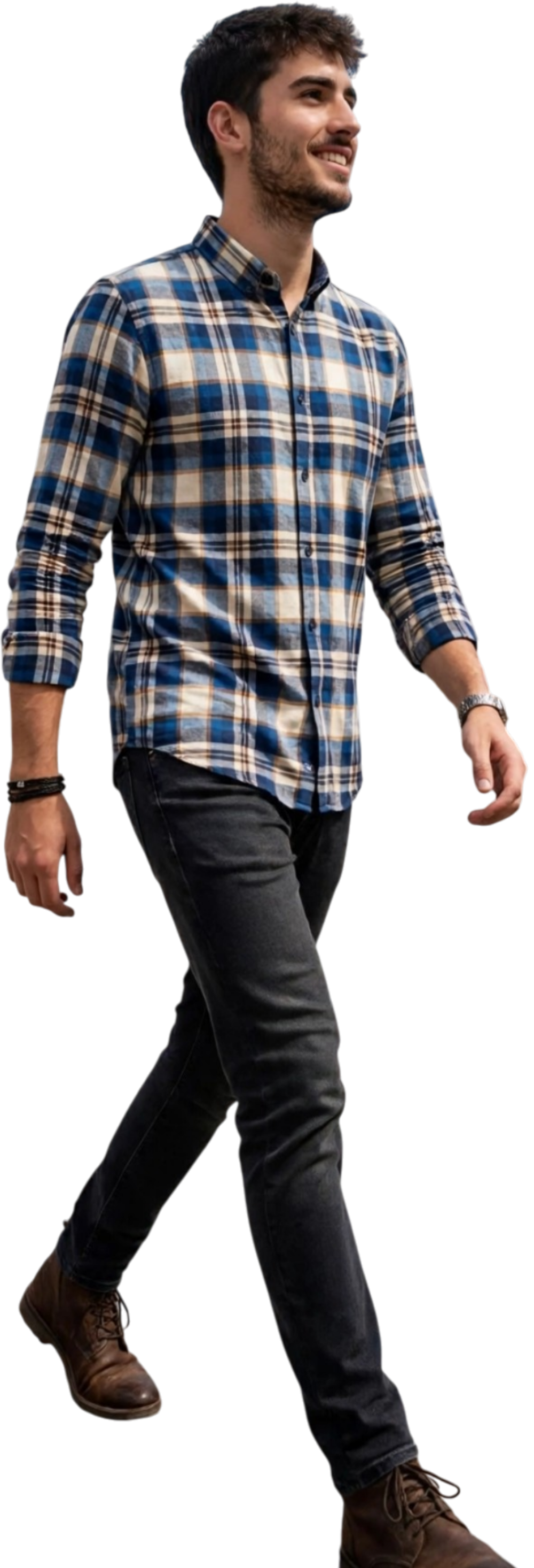 Yes-Zee camicia tipo fllanella da uomo