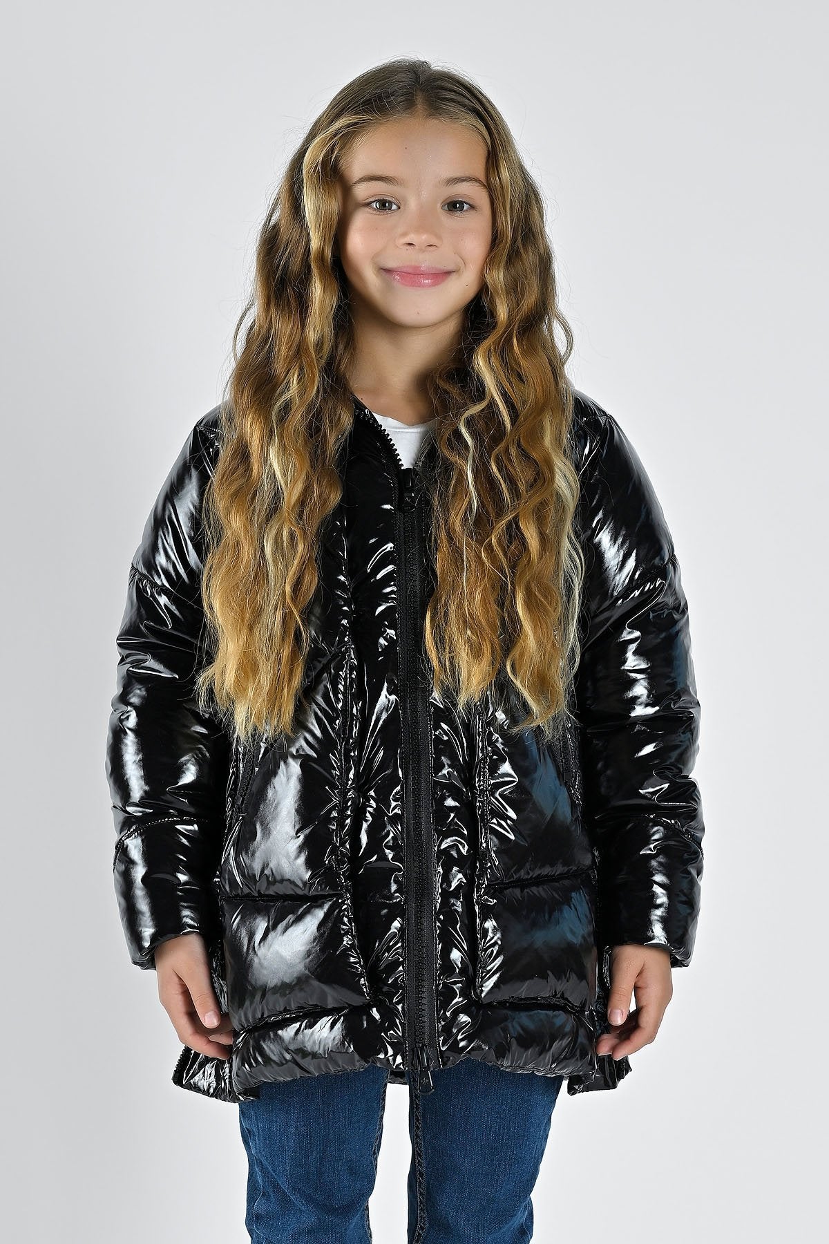 Canadian giaccone b.na  mod eugenie con zip laterali