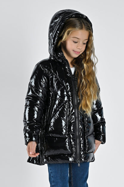 Canadian giaccone b.na  mod eugenie con zip laterali