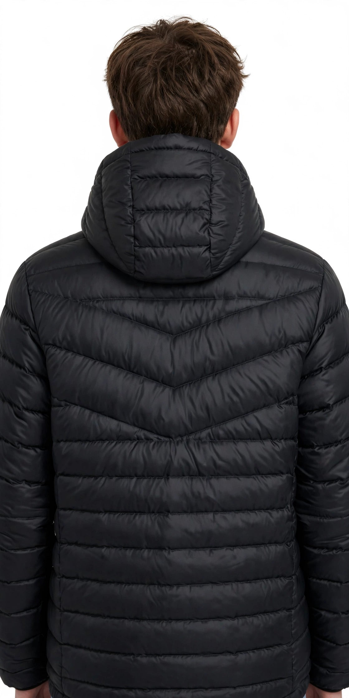 Nike piumino w nsw wr lt wt dwn jkt black/black/white