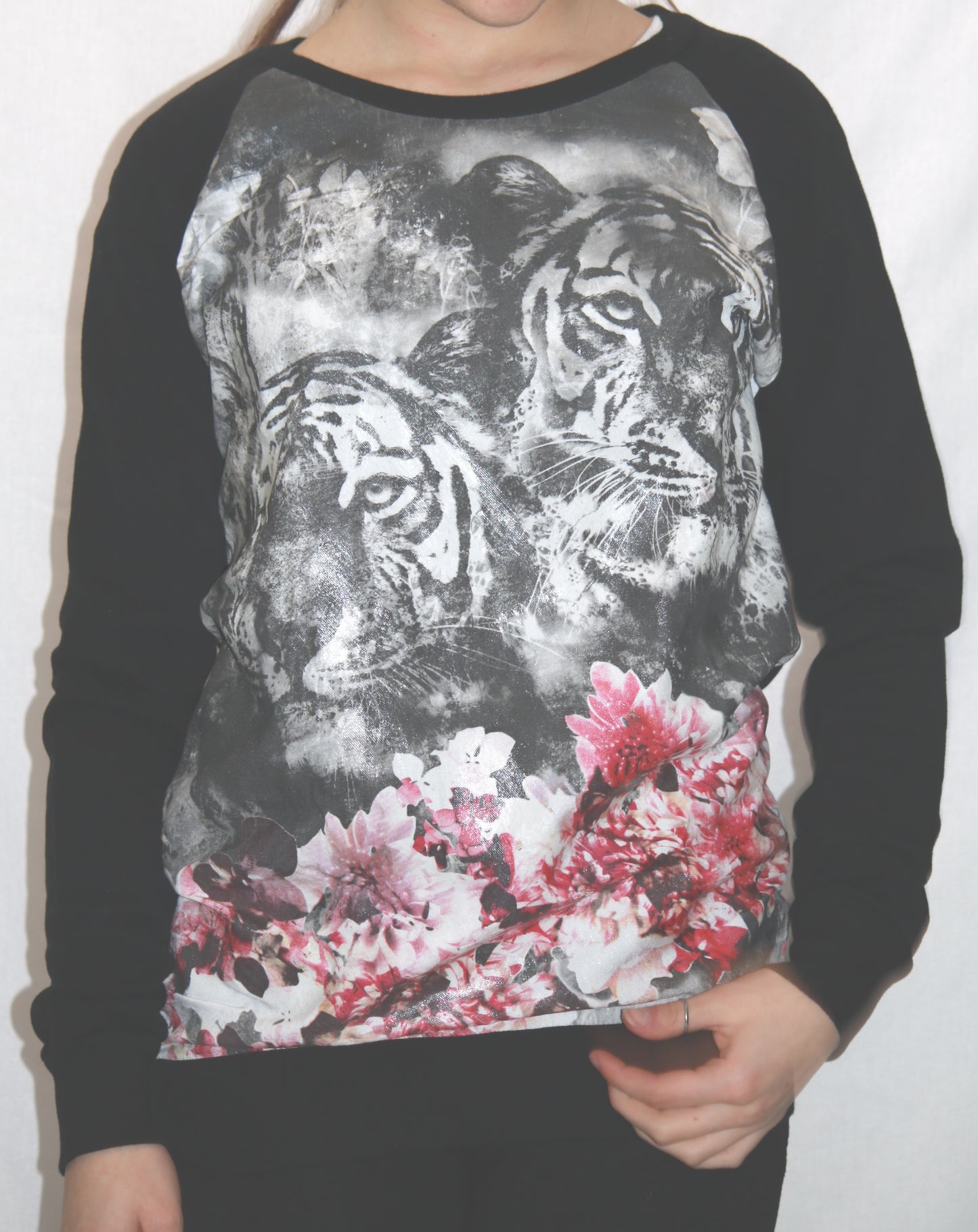 T-shirt manica lunga con stampa sul davanti