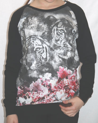 T-shirt manica lunga con stampa sul davanti
