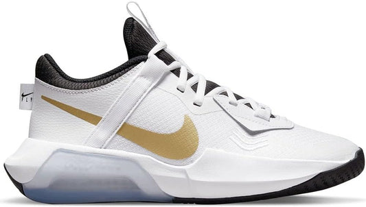 Nike Kids Air Zoom Crossover (Big Kid) Bianco/Oro metallizzato/Nero