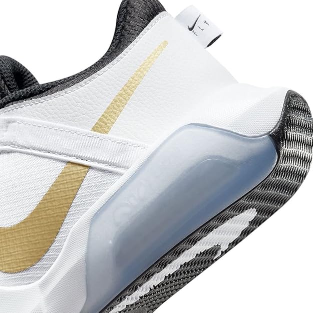 Nike Kids Air Zoom Crossover (Big Kid) Bianco/Oro metallizzato/Nero