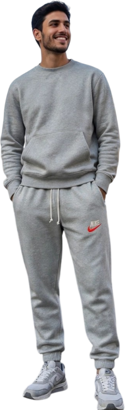 Nike pantalone felpa uomo con polsino e zip