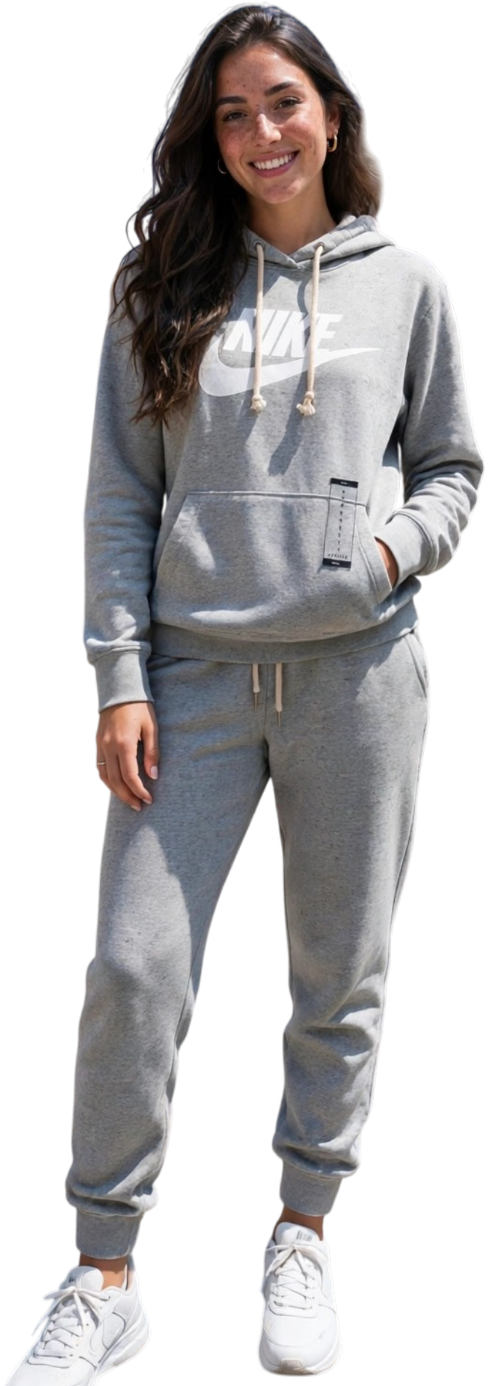 Nike felpa cappuccio in cotone leggero