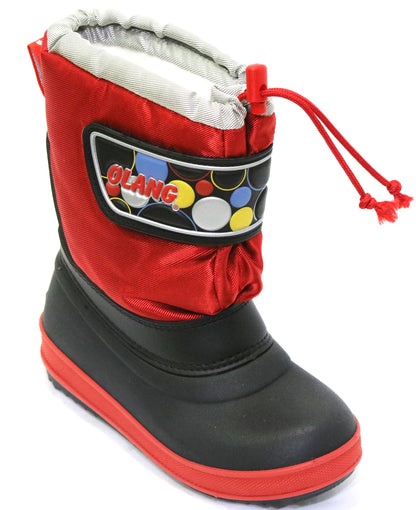 dopo sci bambino tomaia idrorepellente, suola antiscivolo, chiusura velcro, interno pelo