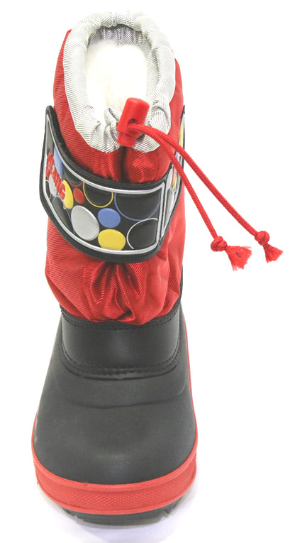 dopo sci bambino tomaia idrorepellente, suola antiscivolo, chiusura velcro, interno pelo