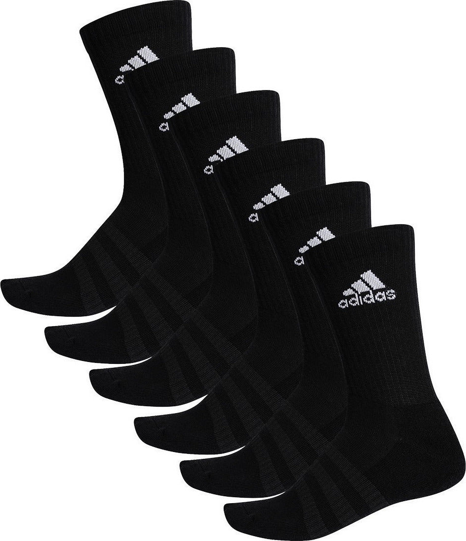 ADIDAS calze cush crw 6pp black/bl