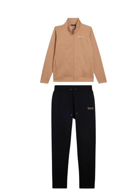 Freddy tuta zip lunga con pantalone dritto