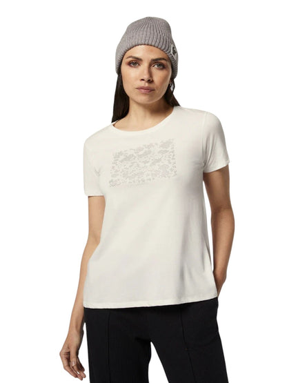 Freddy T-shirt donna comfort fit con grafica composta da strass