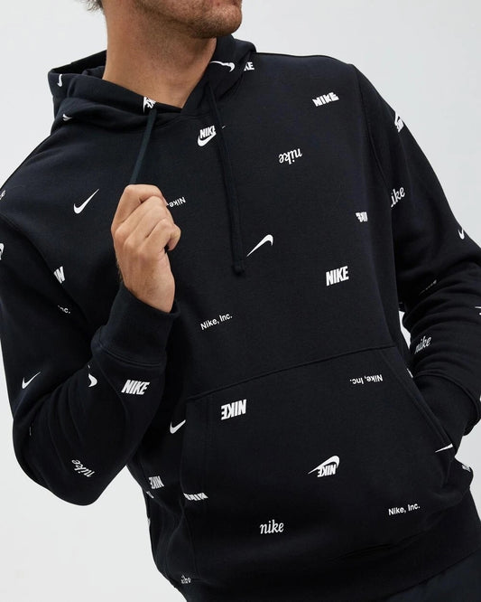 Nike felpa cappuccio loghi piccoli