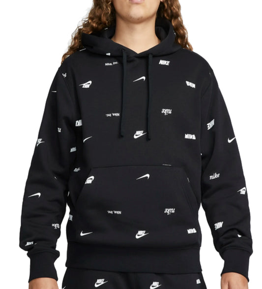 Nike felpa cappuccio loghi piccoli