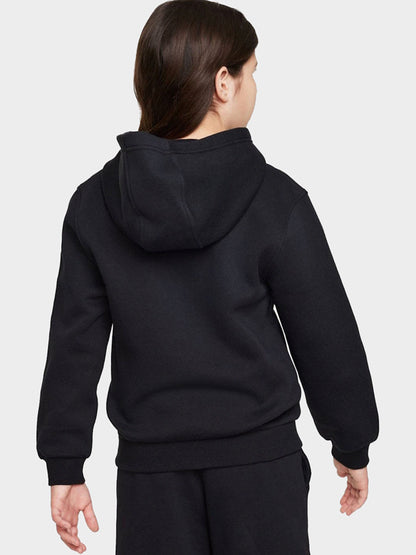 Nike felpa zip lunga cappuccio club fleece