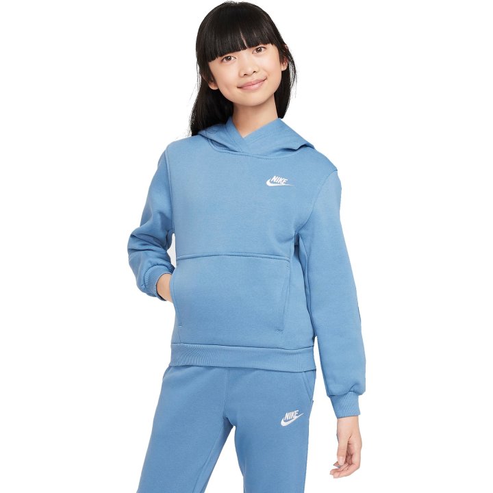 Nike felpa zip lunga cappuccio logo piccolo