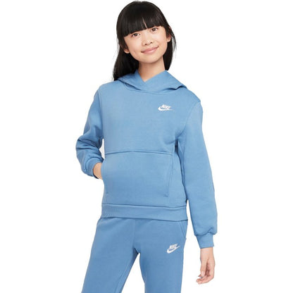 Nike felpa zip lunga cappuccio logo piccolo