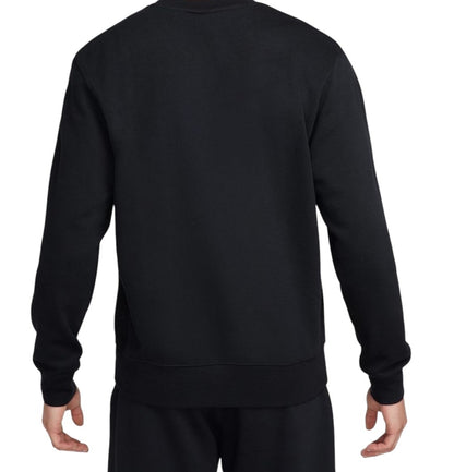 Nike felpa giro collo garzata club logo piccolo