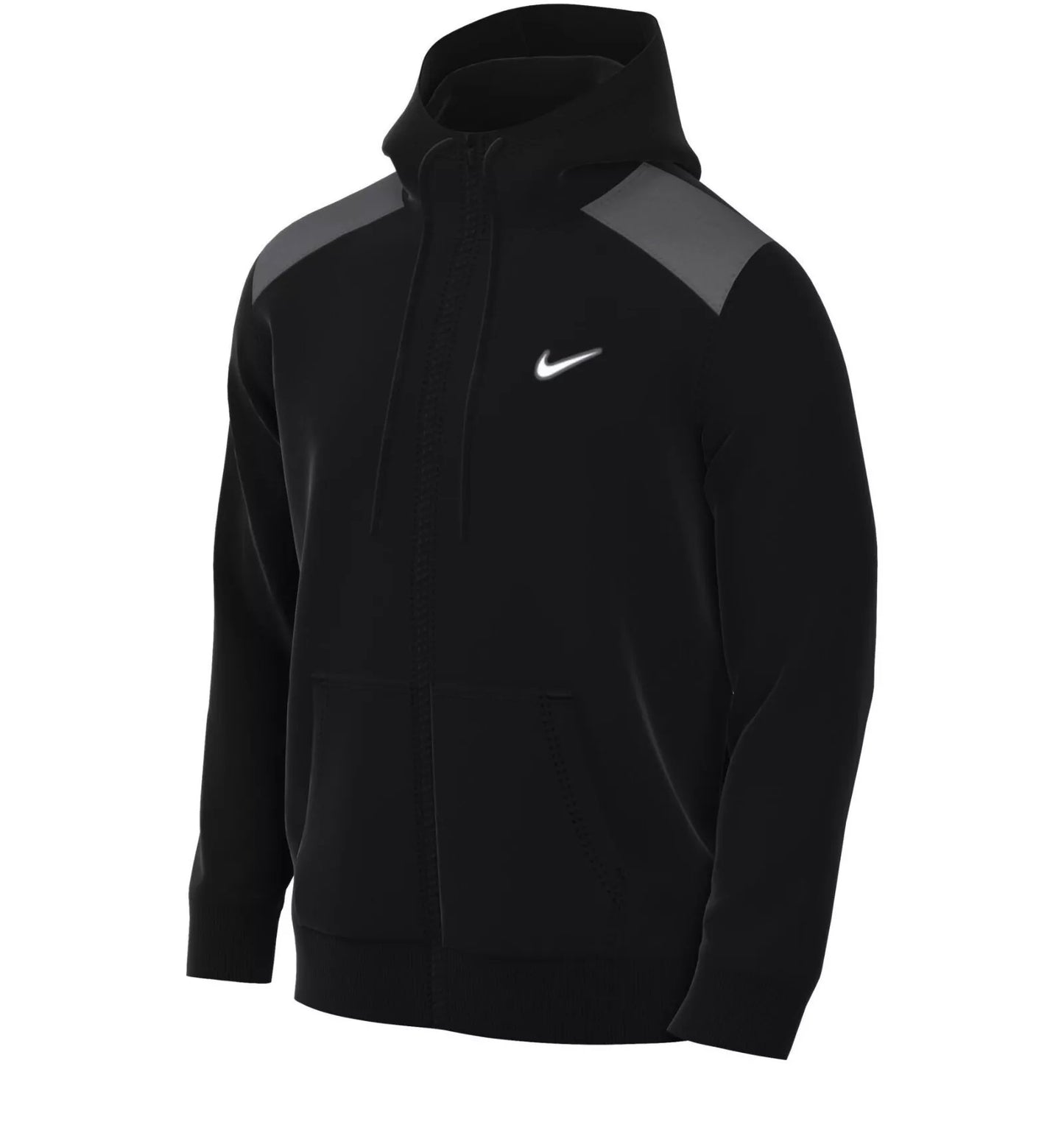Nike felpa zip lunga cappuccio felpato hoodie flc