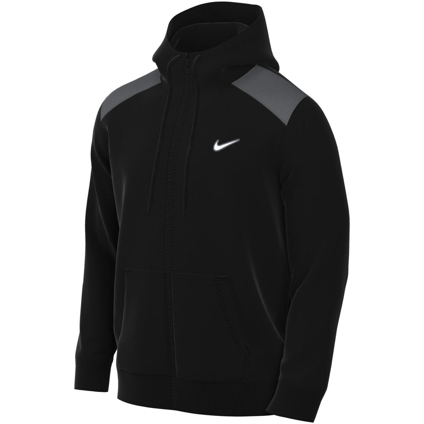 Nike felpa zip lunga cappuccio felpato hoodie flc