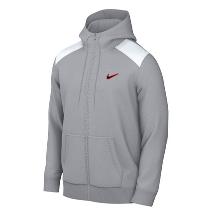 Nike felpa zip lunga cappuccio felpato hoodie flc
