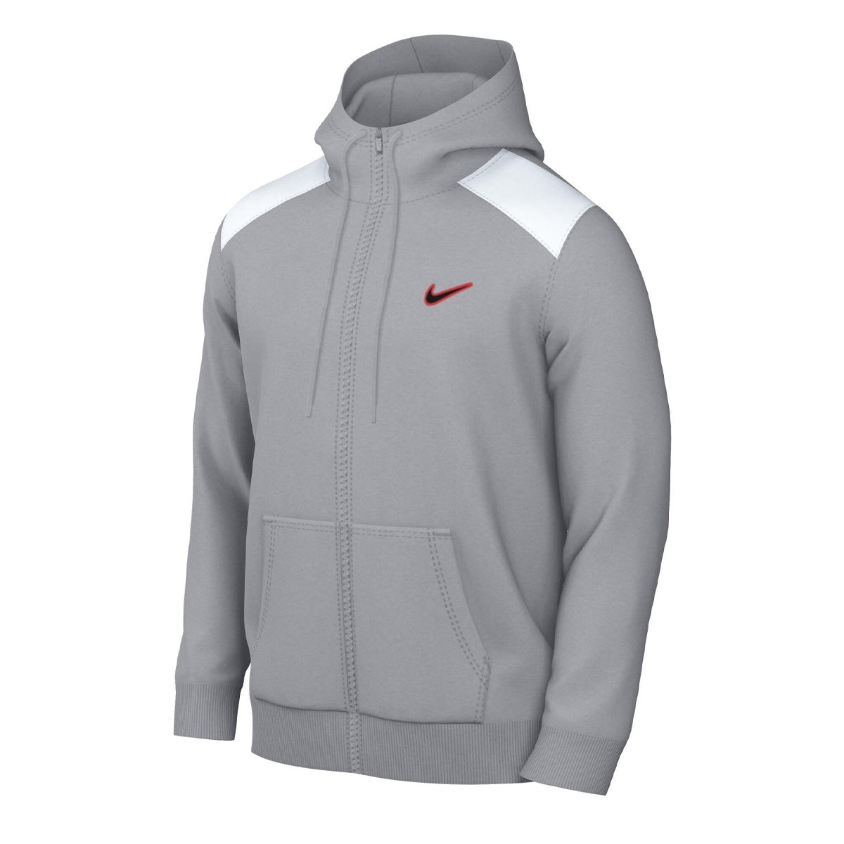Nike felpa zip lunga cappuccio felpato hoodie flc