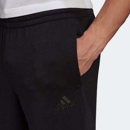 Adidas pantalone felpa garzata m bl ft pt black/white
